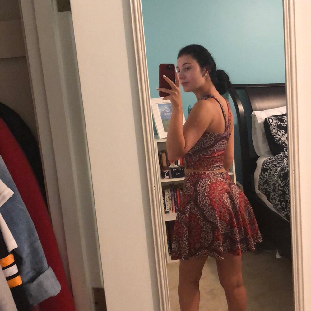 Abercrombie Paisley Print Skirt & Crop Top Set - Picture 2 of 2